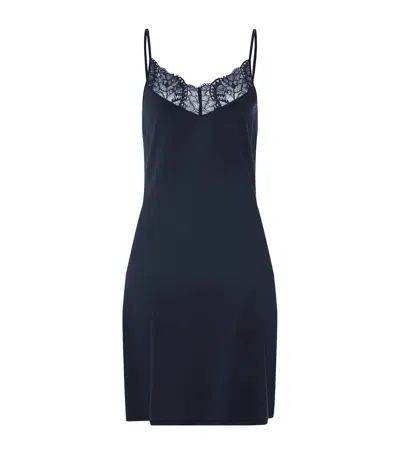 Hanro Azelia Lace Trim V-neck Chemise In Multi