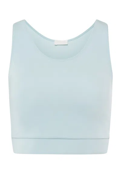 Hanro Balance Crop Top In Blue