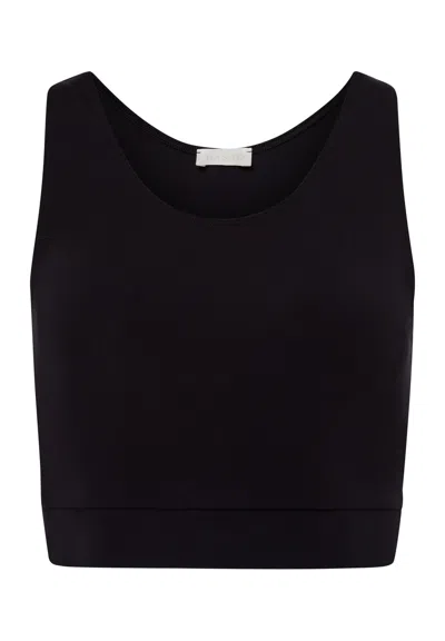 Hanro Balance Crop Top In Blue