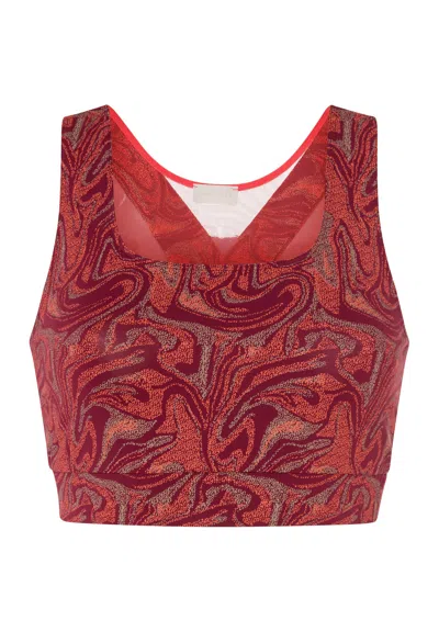 Hanro Balance Crop Top In Red