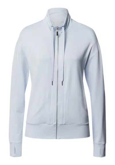 Hanro Balance Zip-up Jacket In Blue