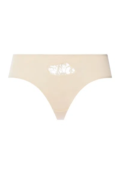 Hanro Belen Embroidered Cotton High Cut Briefs In Multi