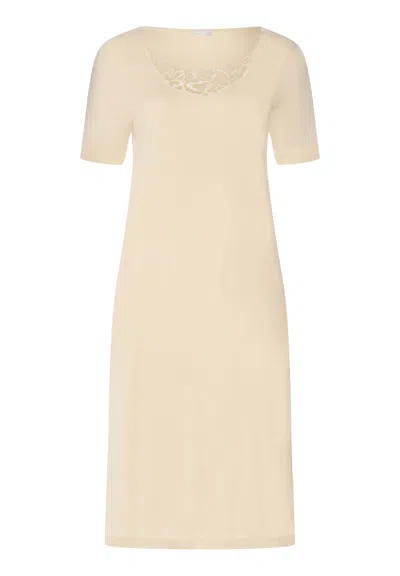 Hanro Belen Embroidered Cotton Nightgown In Neutral