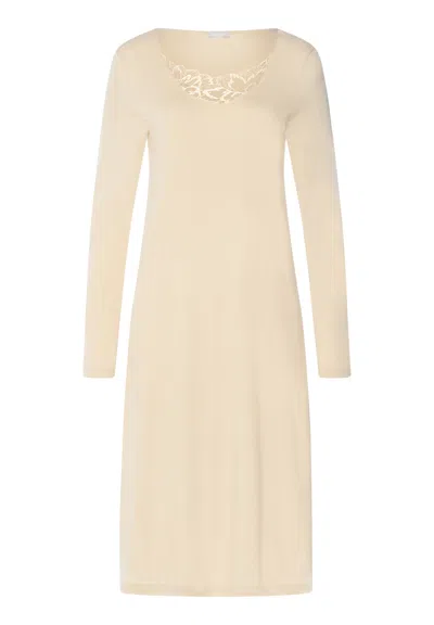 Hanro Belen Embroidered Cotton Nightgown In Neutral