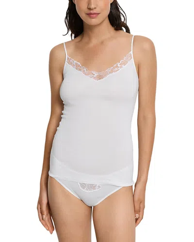 Hanro Belen Lace Trim Camisole In White