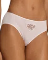 Hanro Belina High-cut Embroidered Cotton Briefs In Rosewater