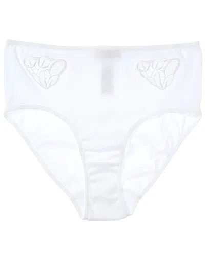 Hanro Belina Embroidered Full Brief In Neutral