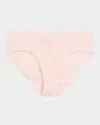 Hanro Belina High-cut Embroidered Cotton Briefs In Rosewater