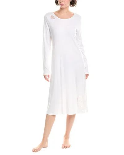 Hanro Belina Round Neck Nightgown In White