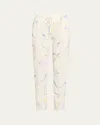 Hanro Botanical-print Lounge Pants In Dive Of Color