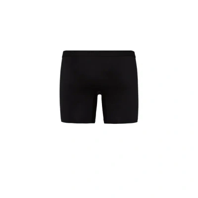 Hanro Long Cotton Boxers In Black