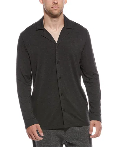 Hanro Button Front Shirt In Black