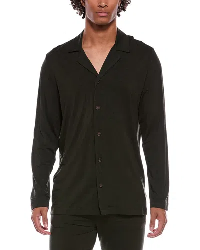 Hanro Button Lounge Shirt In Black