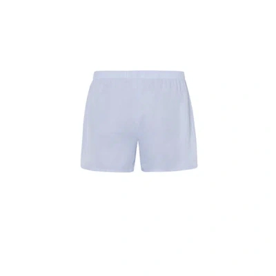 Hanro Cotton Boxer Shorts In Blue