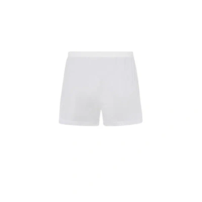 Hanro Cotton Boxer Shorts In White