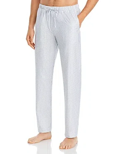 Hanro Carl Cotton Stripe Regular Fit Pajama Pants In Gray