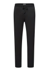 Hanro Drawstring Pajama Bottoms In Caviar