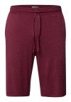 Hanro Casuals Drawstring Shorts In Burgundy