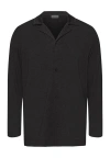 Hanro Casuals Long Sleeve Button Front Shirt In Caviar