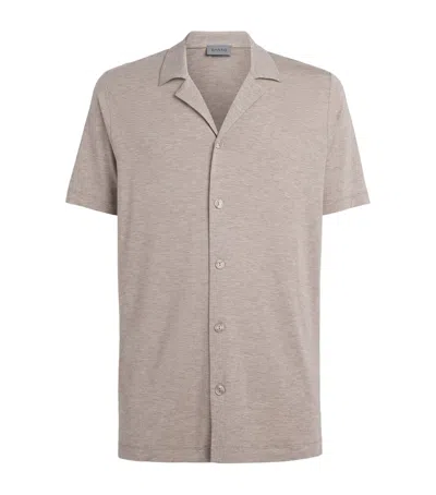 Hanro Casuals Short-sleeve Shirt In Brown