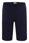Hanro Natural Living Organic Cotton Drawstring Shorts In Deep Navy