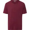 Hanro Casuals Soft V-neck T-shirt In Burgundy