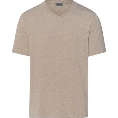 Hanro Casuals Soft V-neck T-shirt In Gray