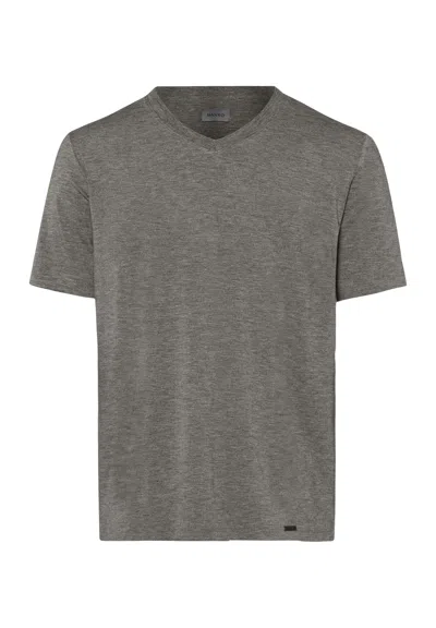 Hanro Casuals Soft V-neck T-shirt In Gray