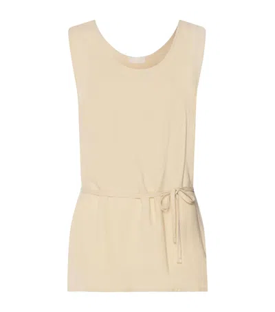 Hanro Casuals Tank Top In Beige