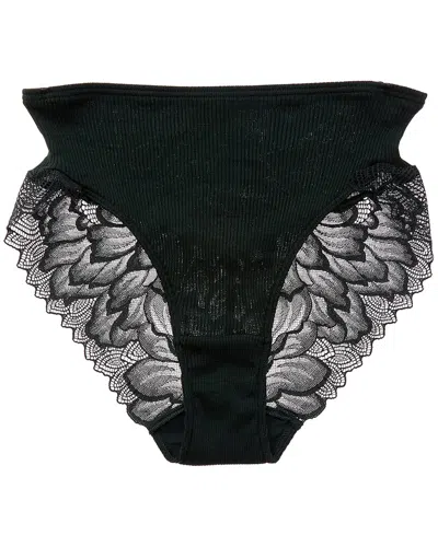 Hanro Celeste Wool & Silk-blend Full Brief In Green