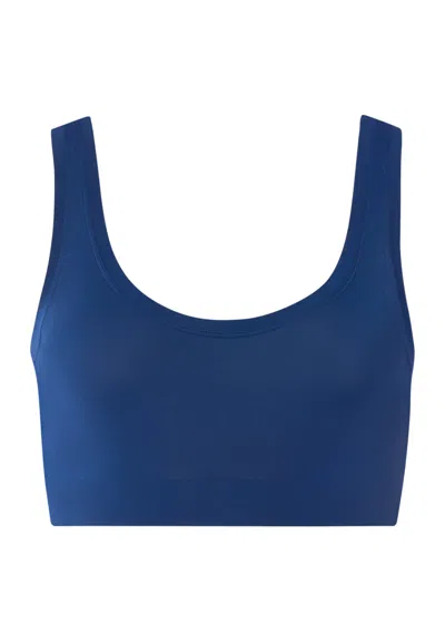 Hanro Charlotte Adam X  Crop Top In Blue