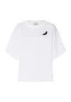 Hanro Patch-detail T-shirt In White