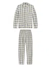 Hanro Checked Pyjama Set In Neutral
