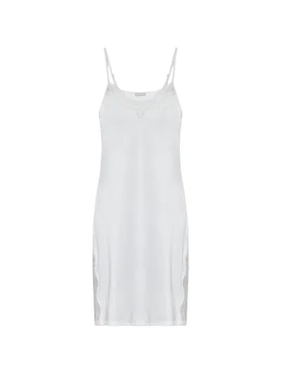 Hanro Cira Lace-trim Nightdress In White