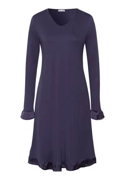 Hanro Claire Tencel™ And Cotton Nightgown In Blue