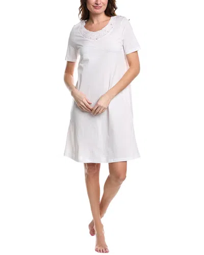 Hanro Clara Embroidered Nightgown In White