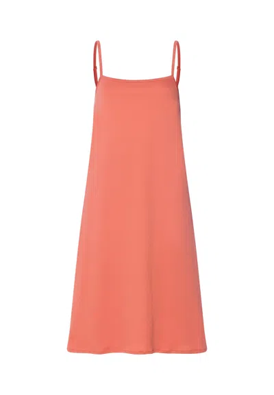 Hanro Cleo Cotton Chemise In Red