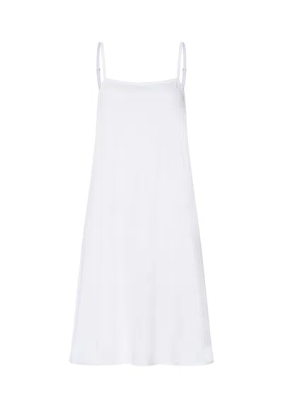Hanro Cleo Cotton Chemise In White