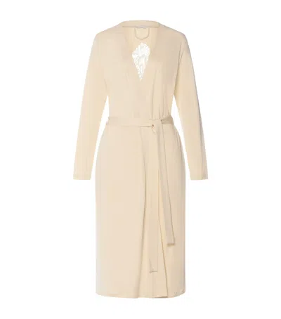 Hanro Cotton Belen Robe In Beige