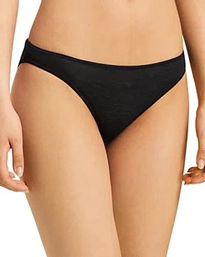 Hanro Cotton Bikini Underwear In Black