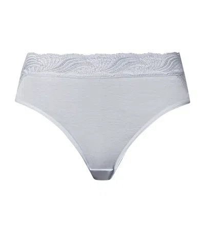 Hanro Cotton Delight Midi Briefs In Blue