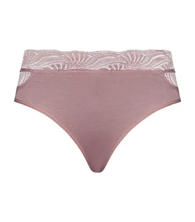 Hanro Cotton Delight Midi Briefs In Nude