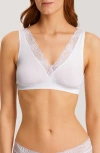 Hanro Cotton Lace Wire-free Bra In White
