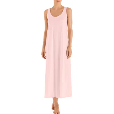 Hanro Cotton Deluxe Cotton Tank Nightgown In Pink