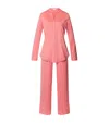 Hanro Cotton Deluxe Long Sleeve Pyjama Set In Orange