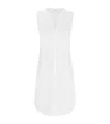 Hanro Cotton Deluxe Sleeveless Nightdress In White