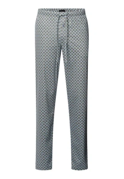 Hanro Cotton Drawstring Pajama Pants In Gray