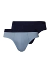 Hanro Cotton Essentials 2-pack Cotton Briefs In Blue