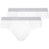 Hanro Cotton Essentials 2-pack Cotton Briefs In White