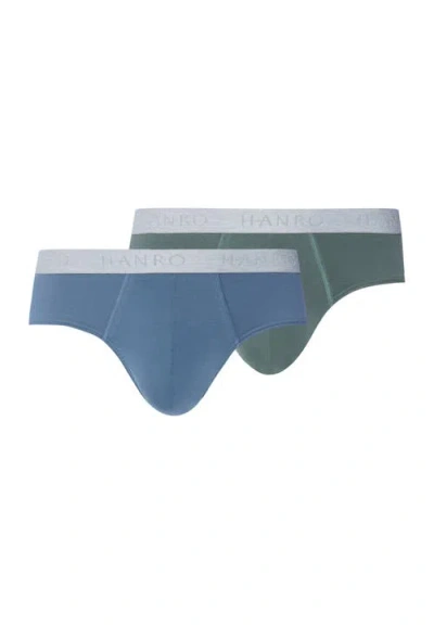 Hanro Cotton Essentials 2-pack Cotton Briefs In Brown